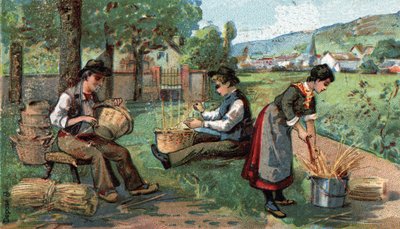 Vannieren. Kromolitografi fra slutten av 1800-tallet av Unknown artist