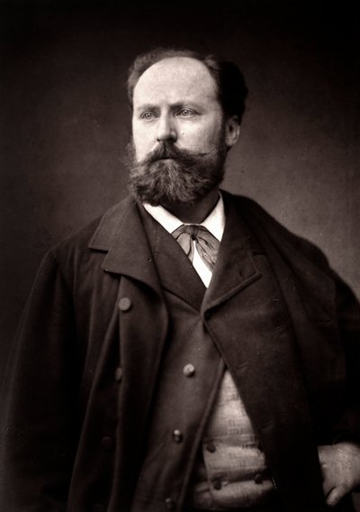 Kunstneren Henri-Paul Motto fotografert i anledning Paris-salongen i 1881 av Unknown