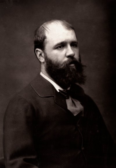 Kunstneren Jean-Jacques Scherrer fotografert i anledning Paris-salongen i 1881 av Unknown