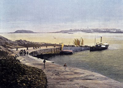 Saint-Malo-bukten fra Dinard - i "" Frankrike. Akvareller Reiseminner”, sd. 1800-tallet av Unknown artist