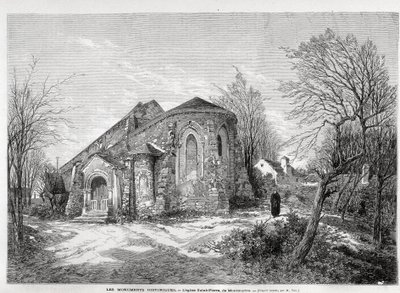 Kirken Saint Pierre de Montmartre - i "" Den illustrerte verden"" fra 05/04/1873 av Unknown artist