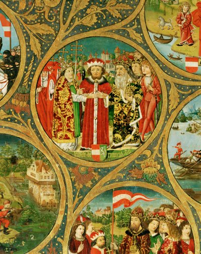 Slektstreet til Babenberg-markgrevene og hertugene, de første herskerne av «Ostarrichi» av Unknown Artist