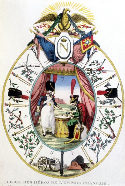 Spillet til heltene fra det franske imperiet, deb. 1800-tallet av Unknown artist