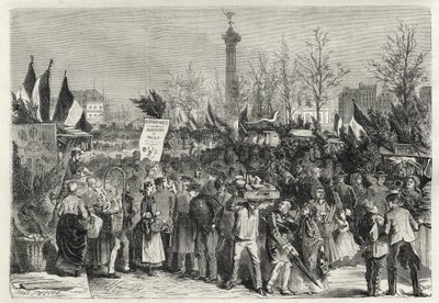 Skinkemessen på Boulevard Bourdon i Paris (Place de la Bastille) - 1868 - av Unknown artist