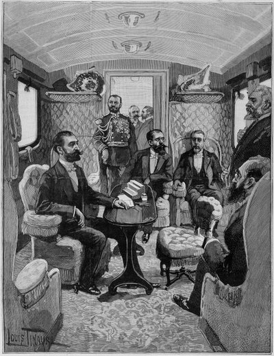 Reisen til president Carnot i 1890. av Unknown artist