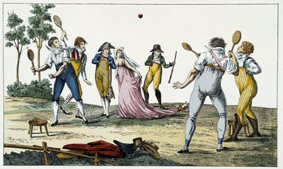 Den lange håndflaten - gravering, deb. 1800-tallet av Unknown artist