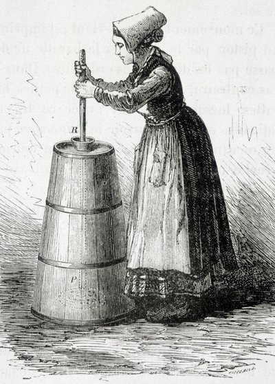 The piston baratte - i "" The wonders of the industry"" av Louis Figuier av Unknown artist
