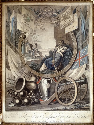 Resten av barna til seier: allegori om soldatene fra Napoleonskrigen. n.d. 1800-tallet. av Unknown artist