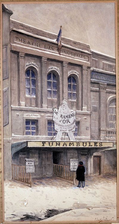 Theater of Funambules, tempel bd - 1800-tallet av Unknown artist