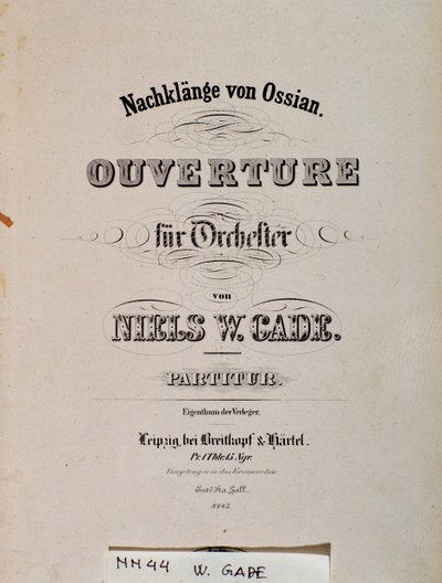 Tittelsiden til notene til Souvenirs D