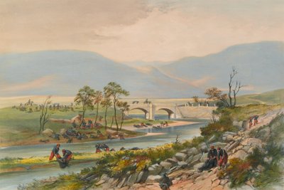 ?Traktir-broen etter slaget ved Tchernaya?, 1855 av Unknown