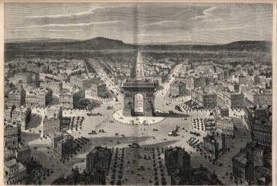 Transformasjoner av Paris under det andre imperiet, Haussmann Paris: generell utsikt over rundkjøringen til Place de l