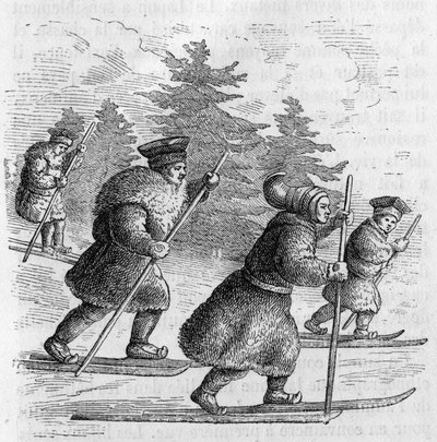 Transport i Lappland: Laps og deres skøyter. av Unknown artist