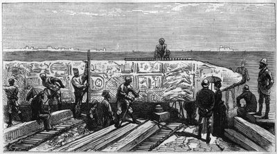 Transport of the obelisque known as “Aiguille de Cleopatre”” from Egypt to England av Unknown artist