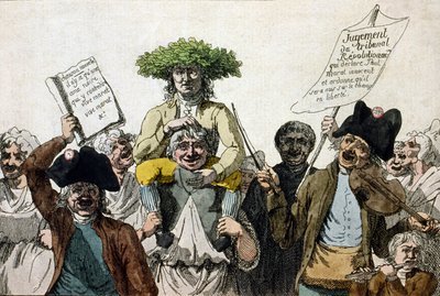 Triumf av Marat. Gravering fra 1800-tallet av Unknown artist