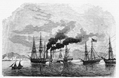 USAs historie: Dampbåt av Unknown artist