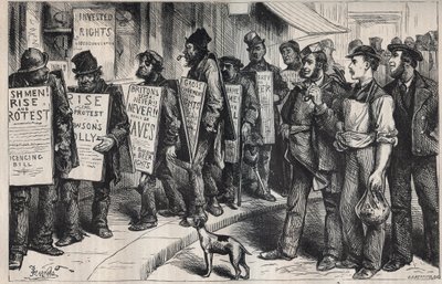 USA: protest på vegne av ligaen mot drikkemisbruk 1875 av Unknown artist