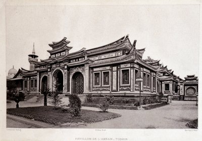 Verdensutstilling i Paris 1889 - Annam Pavilion, Tonkin. av Unknown artist