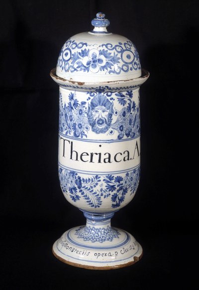 Vase et apotek av den 17 av Unknown artist