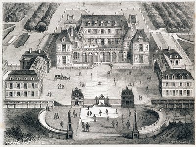 Versailles sous Louis XIII - gravering av Unknown artist