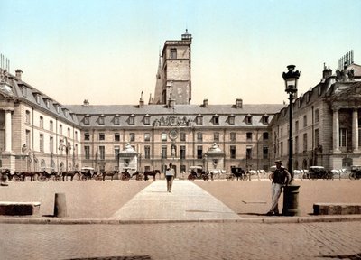 View of the City Hall in Dijon. Photochrome v. 1890. av Unknown artist