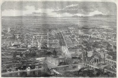 Utsikt over byen Berlin (Berlino) i 1858. av Unknown artist