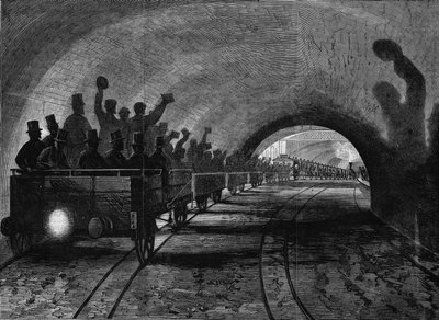Utsikt over Metropolitan of London. Gravering av Unknown artist