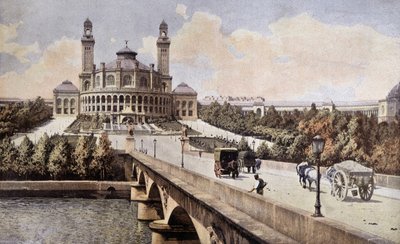 Utsikt over Palais du Trocadero (Paris) i 1898. av Unknown artist