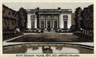 Utsikt over Peer Trianon i hagene i Versailles. av Unknown artist