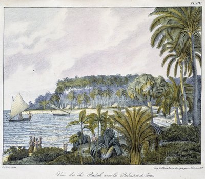 Utsikt over Radak-øyene i skjærgården på Marshalløyene. av Unknown artist