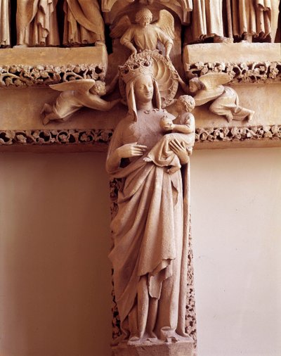 Virgin Doree Gate sør for tverrskipet: St. Honores gate kalt "" of the Virgin Doree"" av Unknown artist