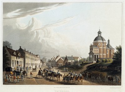 Waterloo: konvoi av franske kanoner tilbake fra fronten, 24. juli av Unknown artist