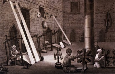 Veving i Egypt på 1800-tallet. av Unknown artist
