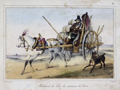 Vinhandler fra Romas omgivelser av Unknown artist