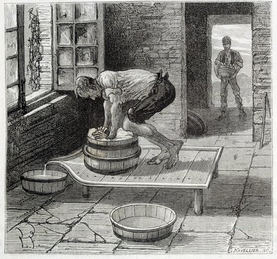 Work of the Tomme av en ostemaker fra Auvergne - i "" The wonders of the industry"" av Louis Figuier av Unknown artist