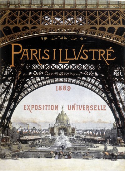 Verdensutstilling i Paris i 1889 i "" Paris illustrert ". av Unknown artist