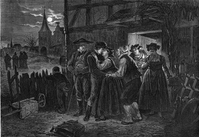 Unge Alsace emigrerte for å unnslippe prøyssisk militærtjeneste. av Unknown artist