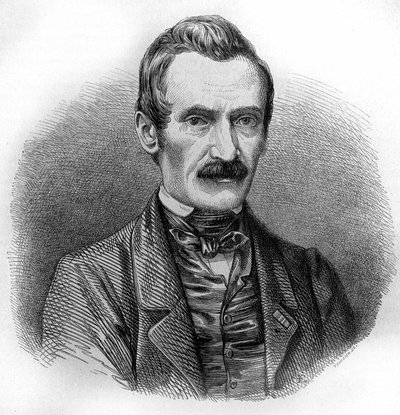 portrett av Alexandre Calame. Sveitsisk maler og gravør (Vevey av Unknown artist