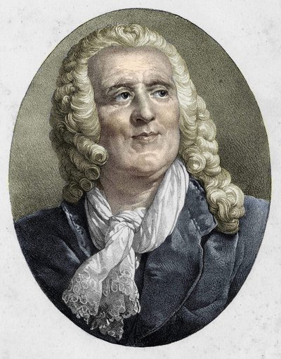 portrait of Alexis Piron. French poet and playwright (1689 to 1773). av Unknown artist