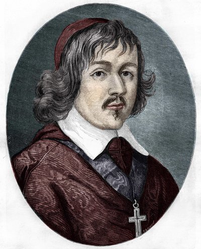 portrait of Cardinal de Retz (Jean Francois Paul de Gondi (Jean-Francois-Paul de Gondy) (1614-1679), Coadjutor of the Archeveque of Paris, French writer and politician. av Unknown artist