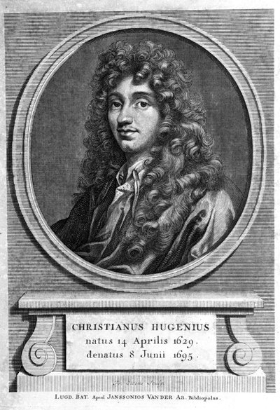 portrett av Christiaan Huygens.Nederlandsk fysiker og matematiker (1629 til 1695). 1800-talls gravering av Unknown artist