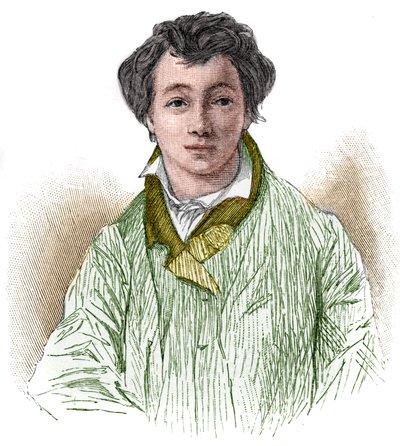 portrett av Christian Johann Heinrich Heine (1797-1856), tysk poet og journalist. av Unknown artist