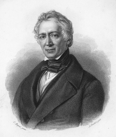 portrait of Friedrich von Raumer. 19th century German historian. av Unknown artist