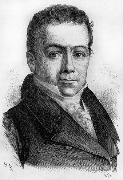 Portrett av Gabriel Julien Ouvrard. fransk finansiell 1770 til 1846). av Unknown artist