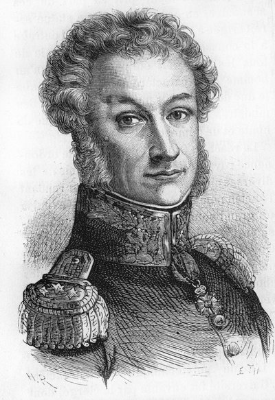 portrett av general Cambronne.Viccount Cambronne.Fransk general (1770 til 1842). av Unknown artist