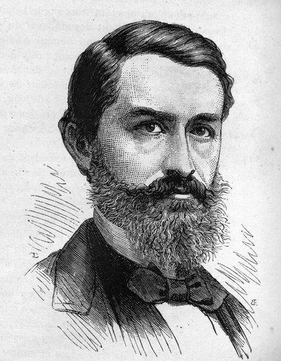 portrait of Henri Duveyrier orientalist, French traveler and geographer av Unknown artist