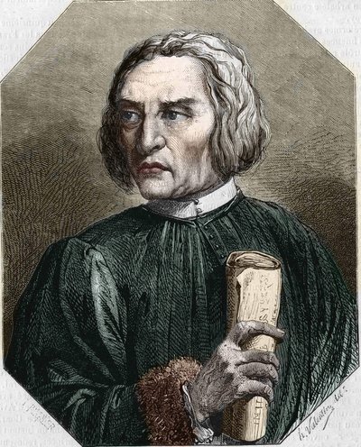 portrait of Jean de Gerson. French theologian (1363 to 1429). av Unknown artist