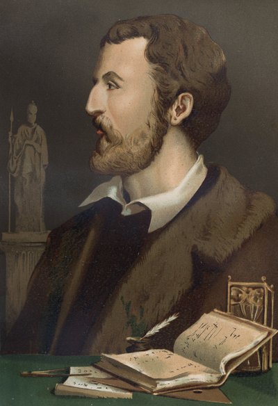 portrait of Jerome Cardan in Italian Gerolamo Cardano (Cardanus Hieronymus) Medecin, mathematician, philosopher and Italian astrologer (Pavia av Unknown artist