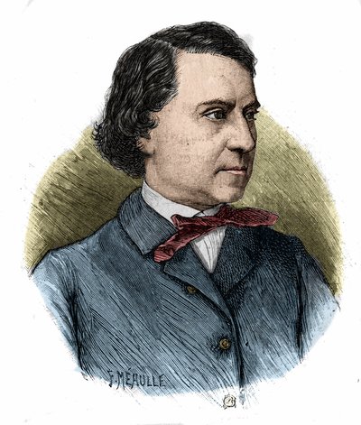 portrait of Louis Blanc, French politician and historian (1811-1882). av Unknown artist