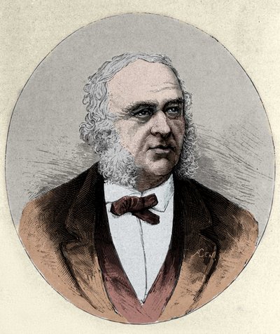 portrett av Paul Broca (1824-1880), fransk kirurg og antropolog. av Unknown artist